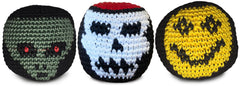 World Footbag Faces Footbag pack: bright crochet footbags for beginner practice.