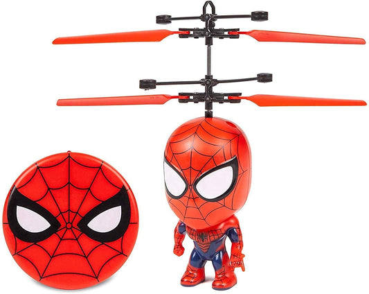 World Tech Toys Spider-Man Flying Figure IR Helicopter lands safely with durable metal build