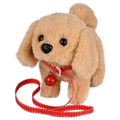 WorWoder Plush Golden Retriever Toy walking for engaging pretend play and safe indoor fun