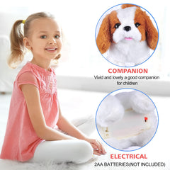 WorWoder Plush Saint Bernard toy stretching feature invites giggles.
