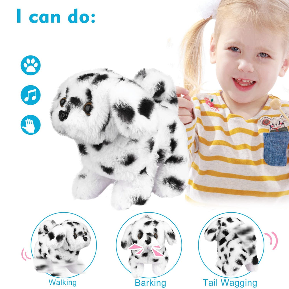 WorWoder plush teddy puppy tail wagging adds realism and joy.