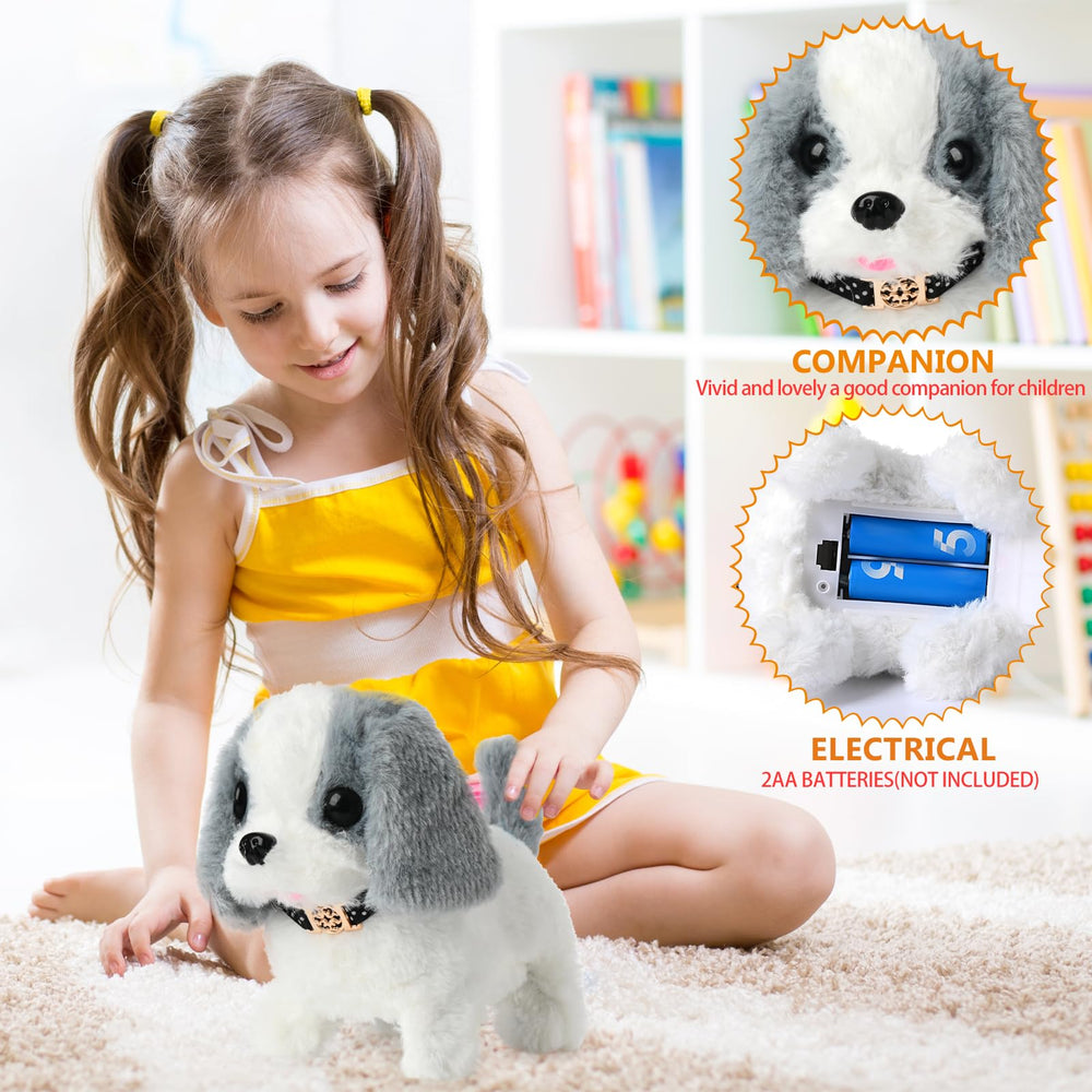 WorWoder plush puppy stretching motion for imaginative play