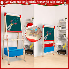 WOSTOO height-adjustable easel grows with your child for years of use.