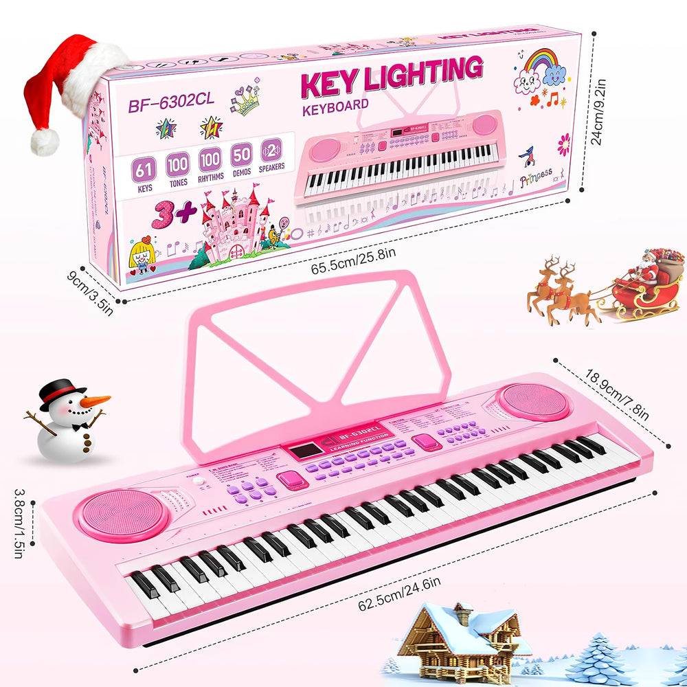 WOSTOO compact size keyboard, easy to carry for portable learning sessions.