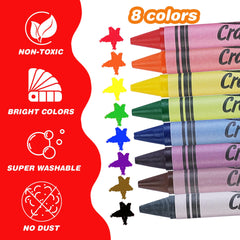 WOSWEL non-toxic crayons meet safety standards for peace of mind during art time.