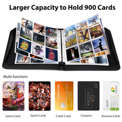 WOT I binder open to reveal 900 pockets for extensive collections