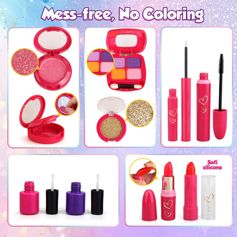 Woumserta set invites confidence and independence during creative makeup adventures.