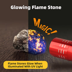 Woumserta Volcano Dig Kit magnifying glass for examining finds.
