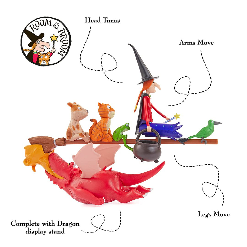 WOW! STUFF Room On The Broom Cat figurine ready for storytime adventures.