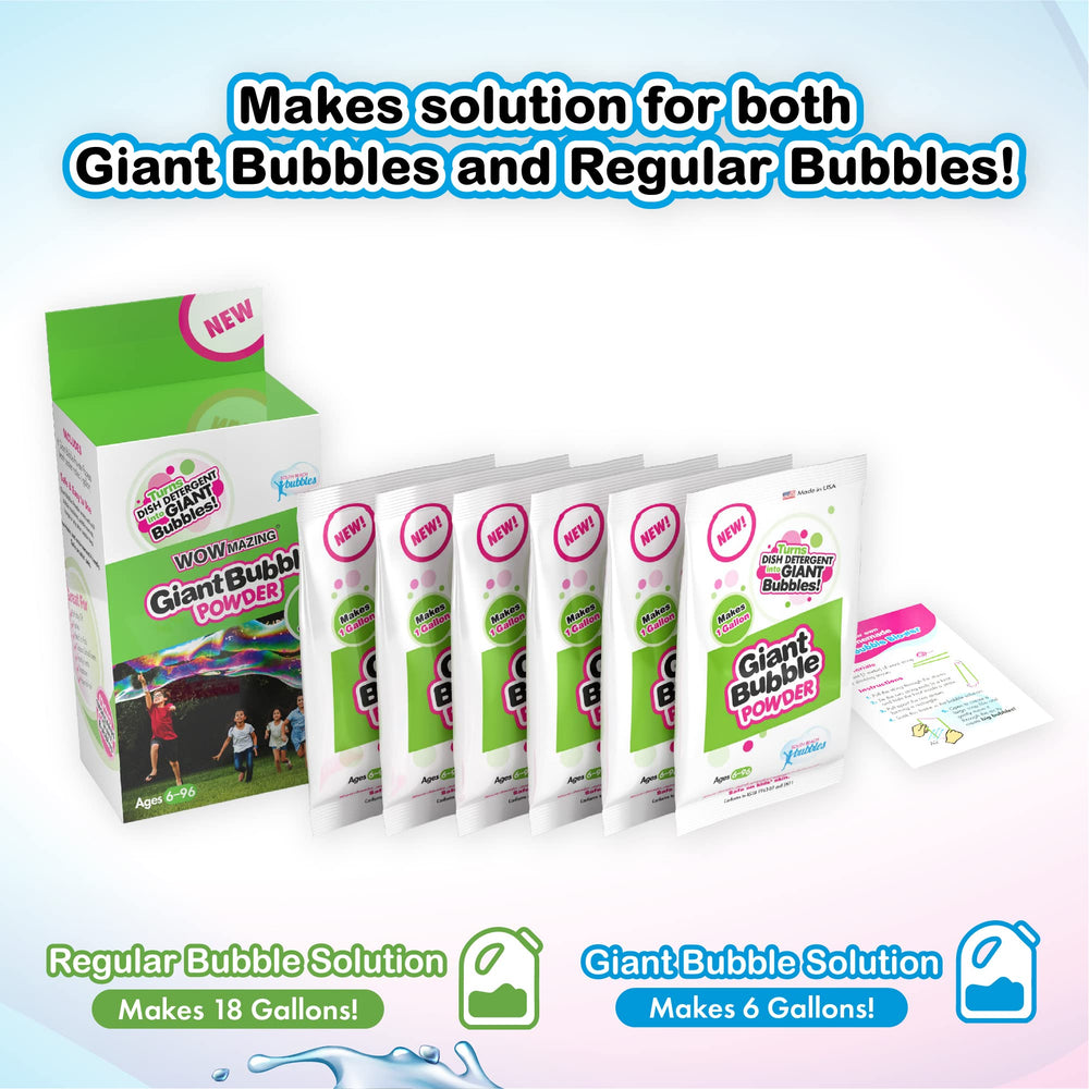 WOWMAZING bubble solution mix being prepared for long-lasting bubbles.