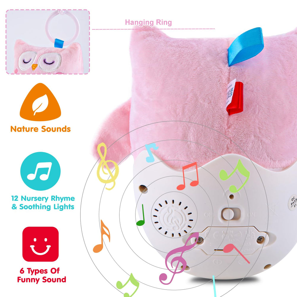 WOWOHAGE baby toy with hanging ring for stroller attachment