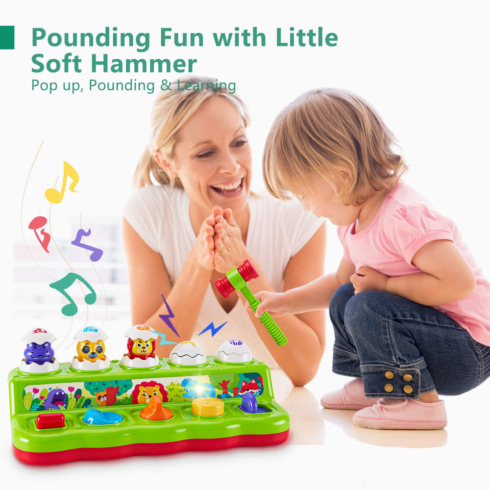 WOWOHAGE color-and-number learning mode helps toddlers practice colors and numbers during play.