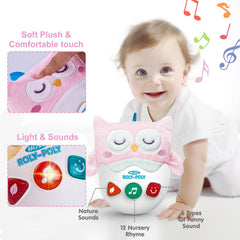 WOWOHAGE roly-poly tummy time toy promotes reaching and coordination