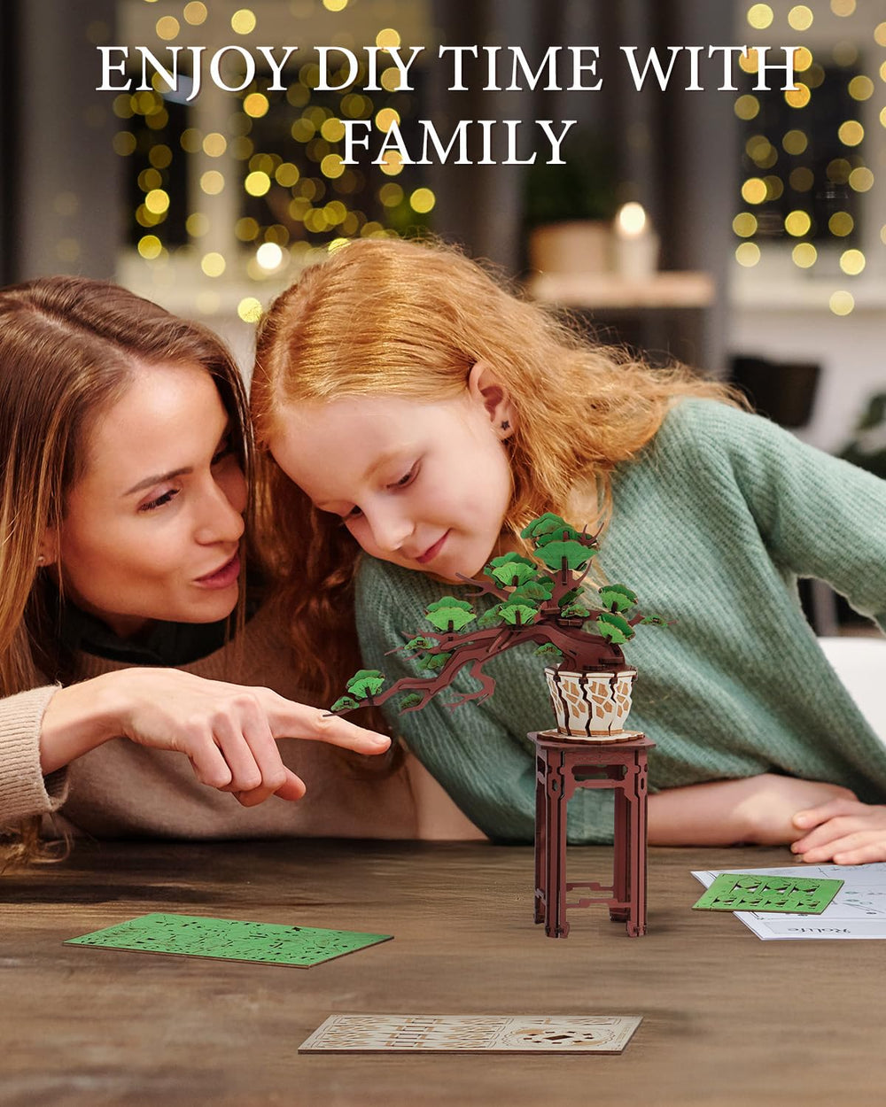 Wowood Bonsai woodgrain finish highlights premium wood and craft quality