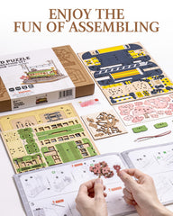 Wowood complete tram on shelf, a graceful decor accent and conversation starter.