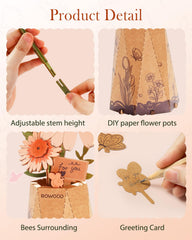 Wowood hands assembling daisy during a satisfying DIY project