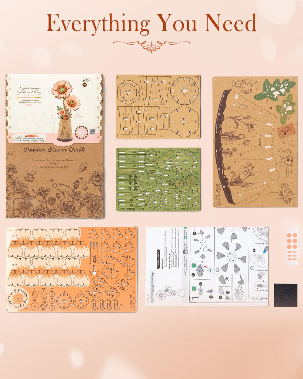 Wowood office decor with daisy, enhances workspace aesthetics