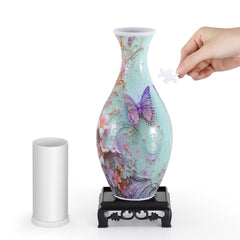Wowsome 3D Puzzle Vase assembly demonstrates tool-free snap-fit construction