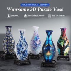 Wowsome 3D Puzzle Vase top opening suitable for single stems or small bouquets