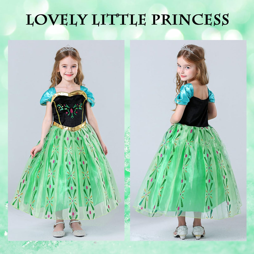 WOXVM Anna crown adds sparkling detail for an elegant princess vibe.