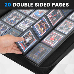 WPGEAR binder with zipper seal protecting cards from dust