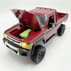 WPLDEWAN RC Rock Crawler rear view showing tailgate and chassis