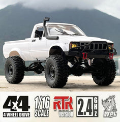WPLDEWAN C24-1 4WD performance on tough terrain boosts traction.