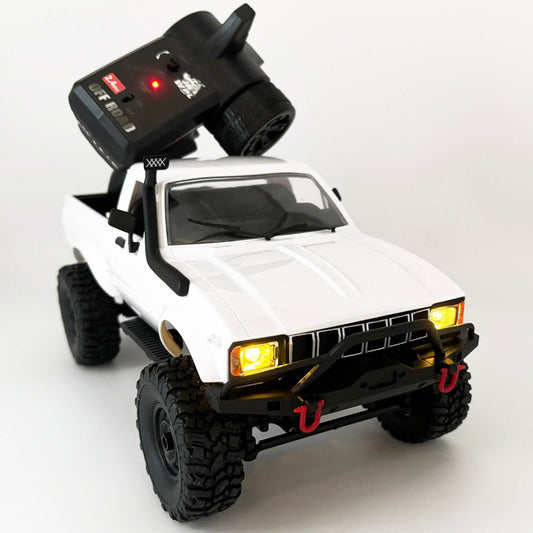 WPLDEWAN C24-1 RC crawler body detail showcases realistic pickup styling.