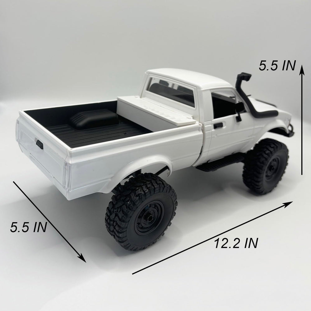 WPLDEWAN C24-1 metal chassis ensures durability on rough trails.