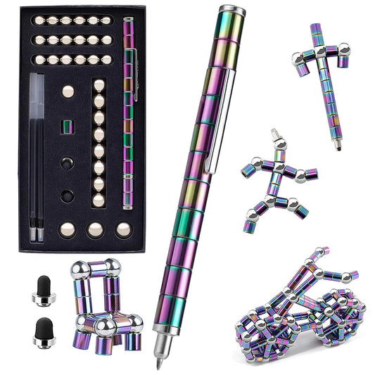 WQWQUU Fidget Pen deformation in action with magnetic shaping for creative focus