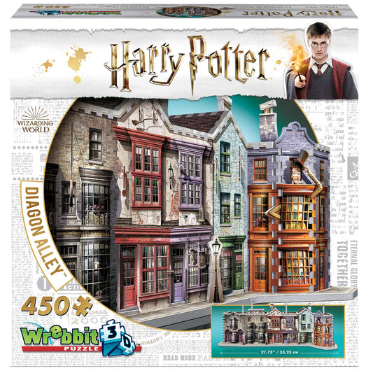 Wrebbit3D Diagon Alley Ollivanders shop front with intricate signage for display