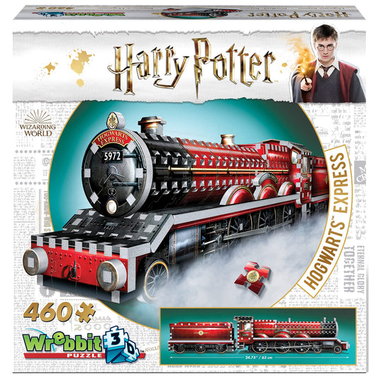 Wrebbit 3D Hogwarts Express front view for display and collector appreciation.