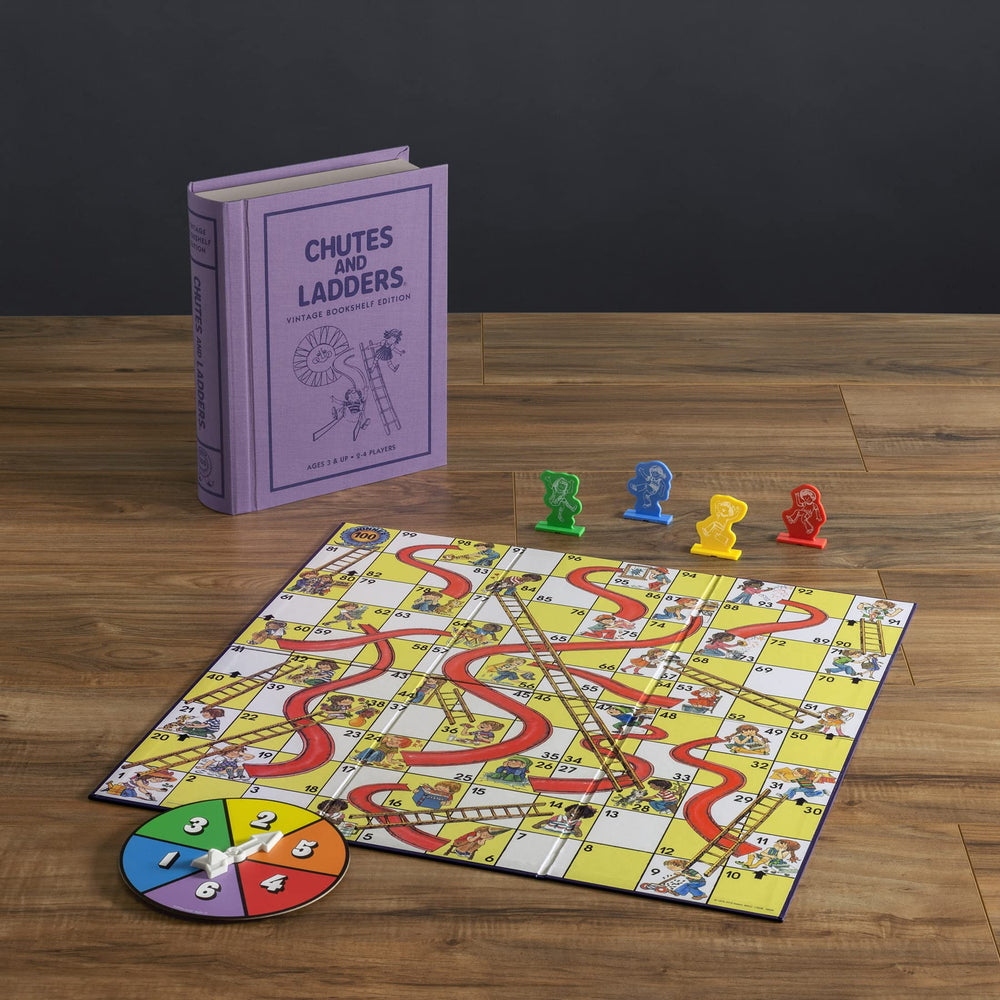 WS Game Company Chutes and Ladders full board and spinner ready for family play