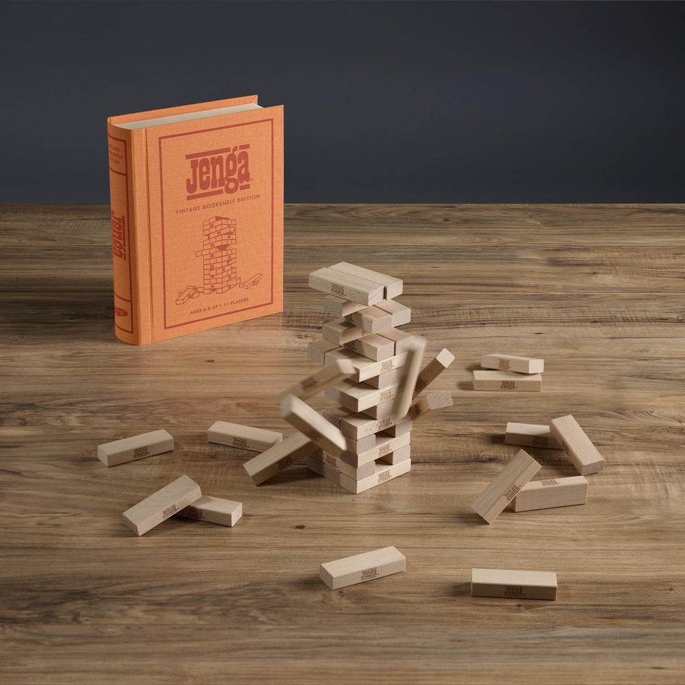 WS Game Company Jenga 54 hardwood blocks ready for precise stacking and durable play