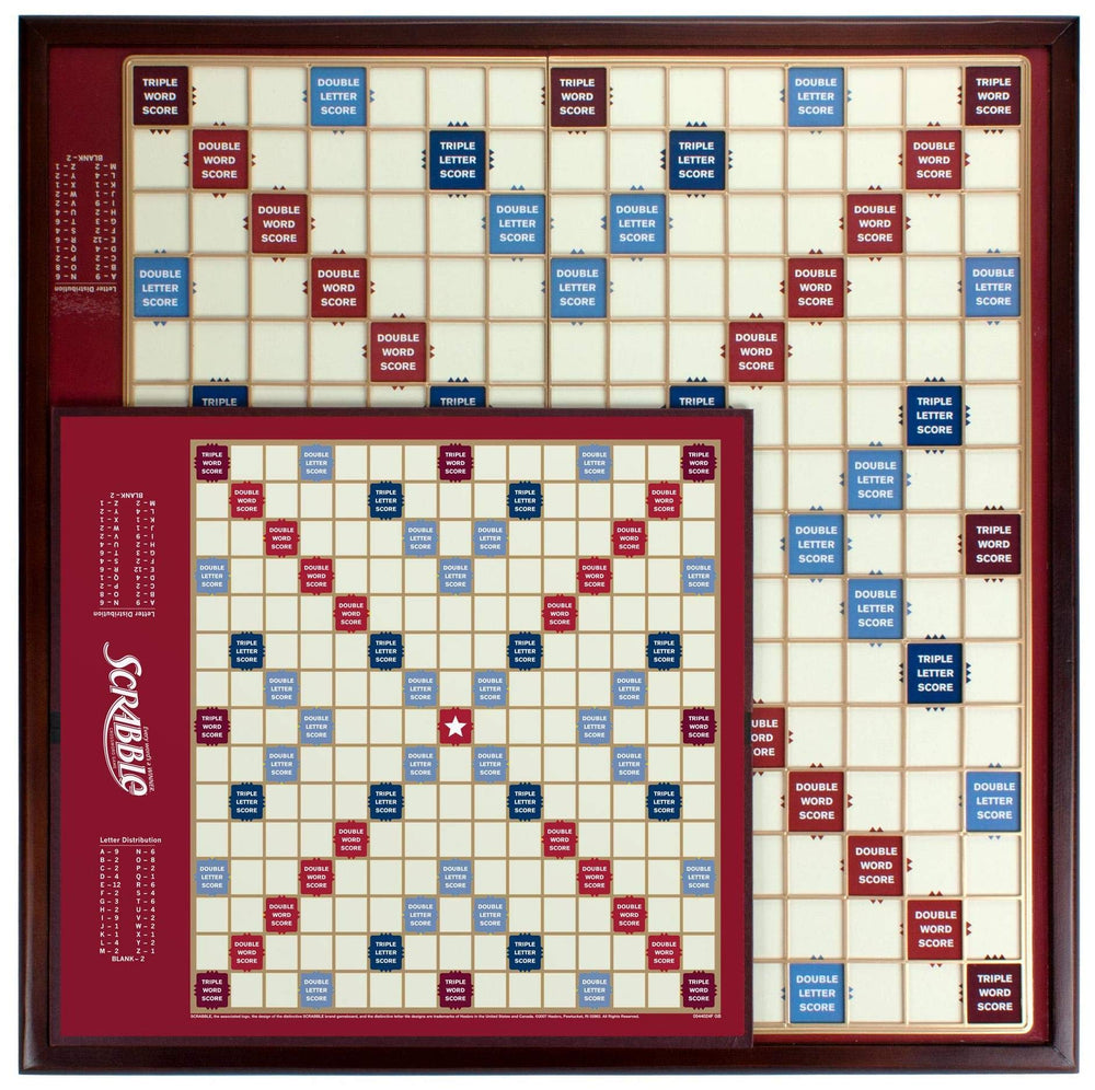 WS Game Company mahogany-finish wood board highlighting premium craftsmanship