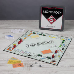 WS Game Company Monopoly Nostalgia Edition collectible tin enables easy storage after play
