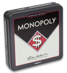 WS Game Company Monopoly Nostalgia Edition tin front for retro game night display and easy storage
