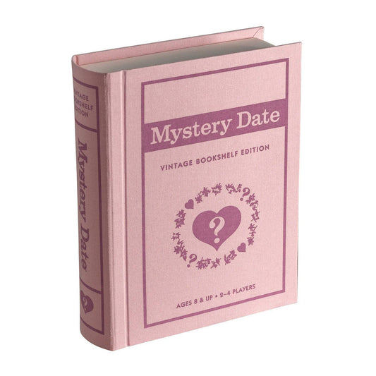 WS Game Company Mystery Date cover blends vintage flair with durable shelf storage.