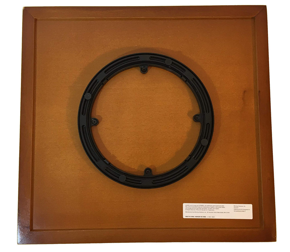 WS Game Company Scrabble Trophy Edition display cabinet ready to showcase the set
