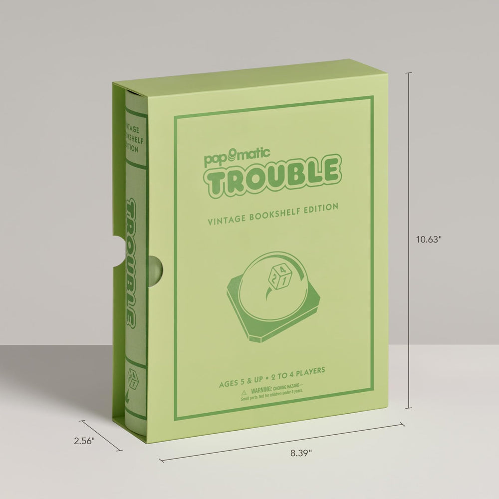 Compact linen-wrapped book box keeps components secure during travel.