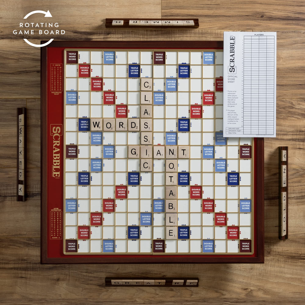 WS Game Company wood tile racks keeping words organized for quick turns