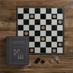 WS Game Company wooden pieces and dice cup ready for instant play.