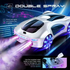 WSHIMIN RC car glow and spray effects enhance stunt visuals.
