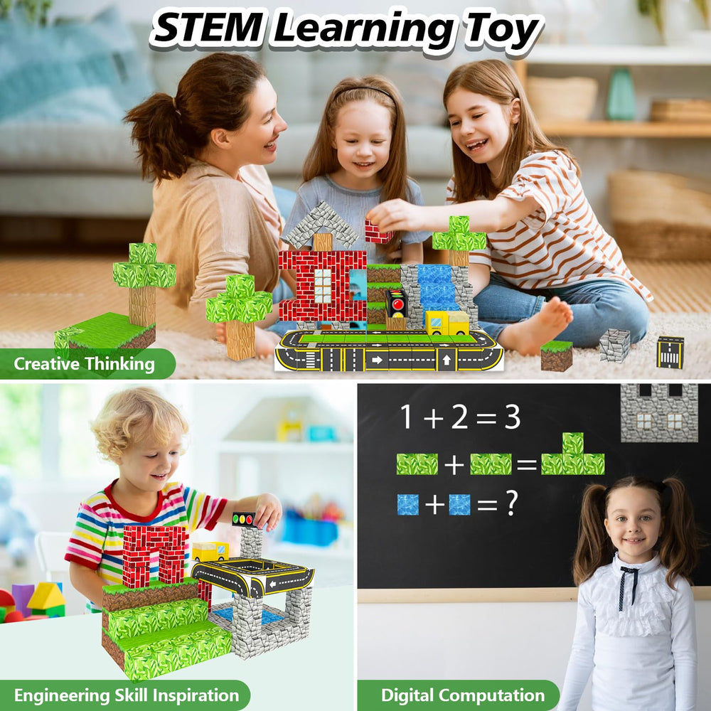 WSHIMIN safe gift for kids promising open-ended, collaborative building.