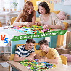WSCXSC 300-piece dog pond puzzle captures ducks near a cottage scene.