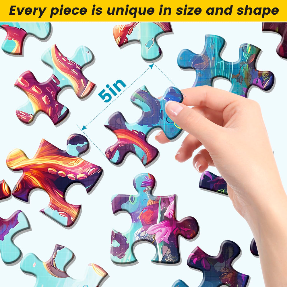 WSCXSC 6-pack puzzle butterfly image offers soothing color contrast for focus.