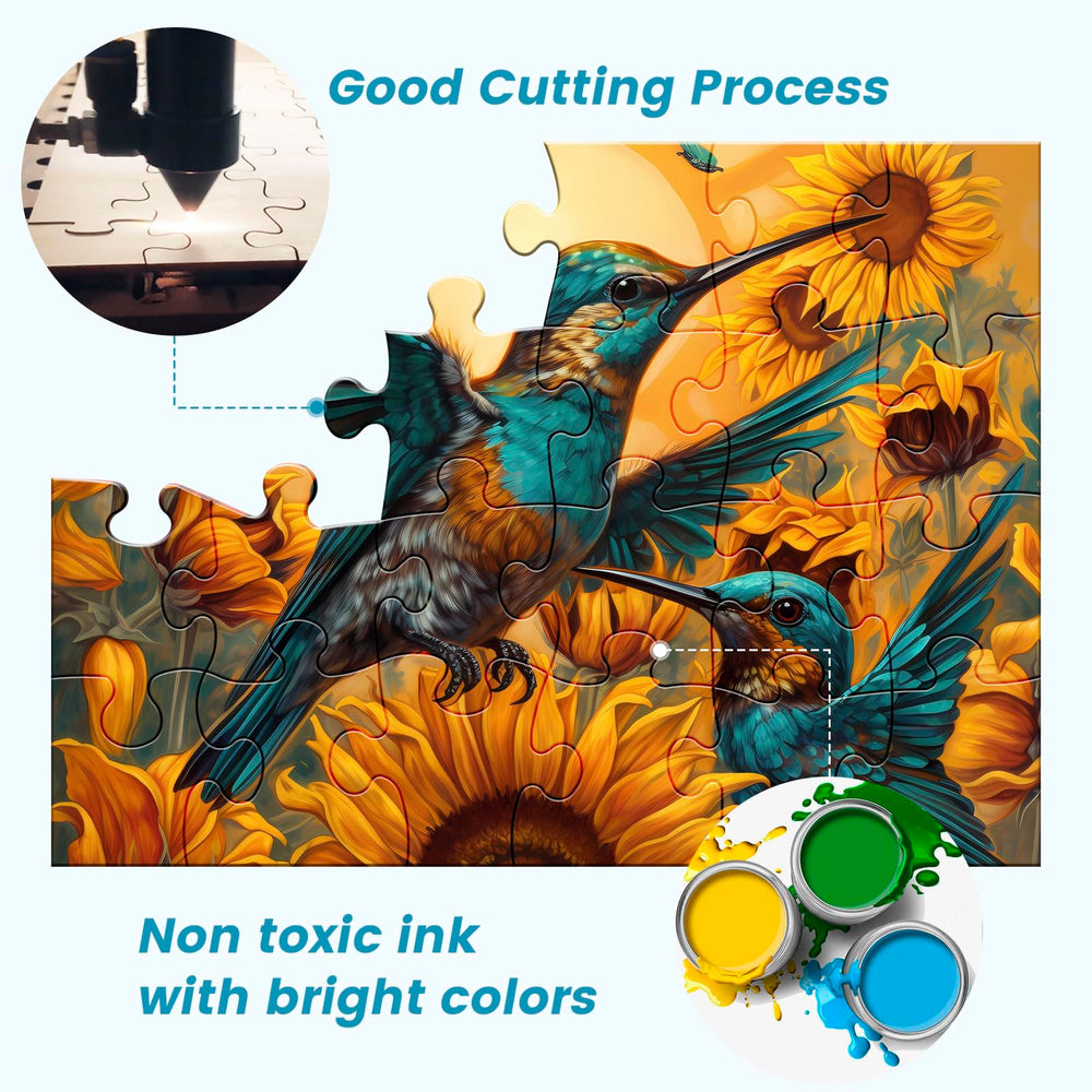WSCXSC 6-pack puzzle flower image provides relaxing visual appeal and steady hand-eye coordination.