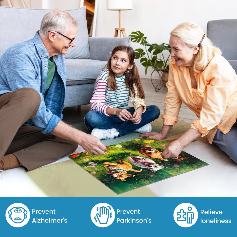 WSCXSC 6-pack puzzle owl image invites calm, attentive play and pattern recognition.