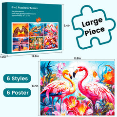 WSCXSC storage bags for dementia puzzles help organize and share