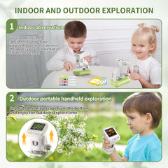 WSDMIC detachable stand offers stable indoor viewing during experiments.